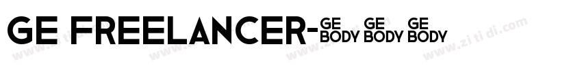 GE Freelancer字体转换